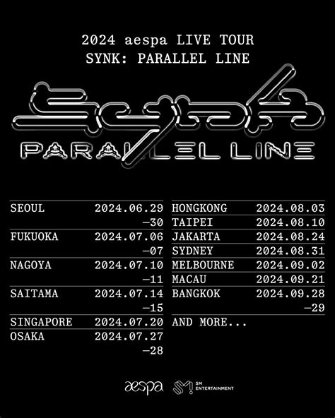 aespa parallel line tour
